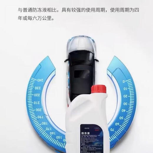 FAW Audi antifreeze coolant A3A4Q3Q5Q7A3A4A6L water tank G13/G12 genuine original 1.5L -40 red original