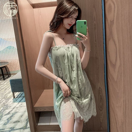 情趣衣服外出可穿年夏季新款吊带睡裙女冰丝感夏天款性感纯欲风睡 KMN-5012 M 码(适合80-100斤)