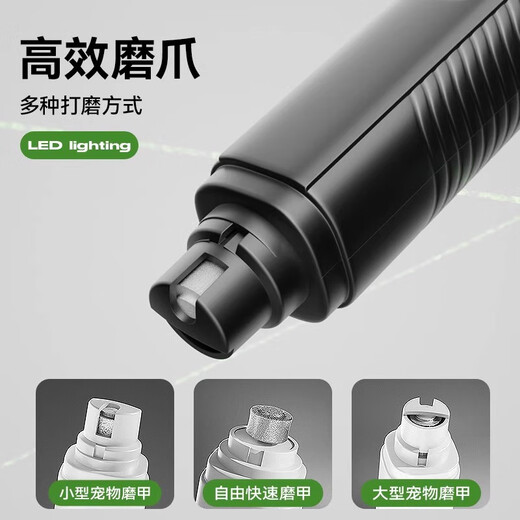 Qi Oh Pet Nail Grinder Electric Blood Line Dog Nail Grinder Artifact Cat Nail Trimmer Large and Small Dogs White Pet Nail Grinder