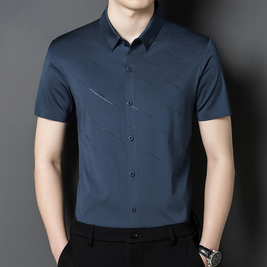 Camisa de manga corta Hengyuanxiang Men e hija Dress de novia papá Usa un banquete de boda de mediana edad Banquete de seda de verano de verano 6623 Rojo M 16590-120Jin [Jin equivale a 0.5 kg]