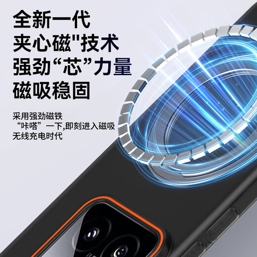 Raid [uncompression magnetic rotary bracket] suitable for Xiaomi 14 mobile phone case Xiaomi 14 protective case soft sandy skin feels color and light and simple hard shell soft mist gray