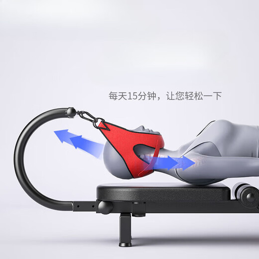 糜岚颈椎腰椎拉伸器脊柱牵引神器医家用增高长高健身腿倒立机舒缓 标准版/滚轮设计+4个U型卡脚