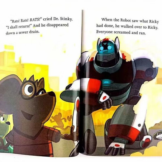 Beijing Auswählen Sie VIMENG ROBOTE Version 9 Punkte Mighty Robot Gift Box Pack Full Color English Children's Book Point Reading Version kostenlos Video Marvel Graded English Lesen 31 Bände (No Box) Geschenkbox Pack