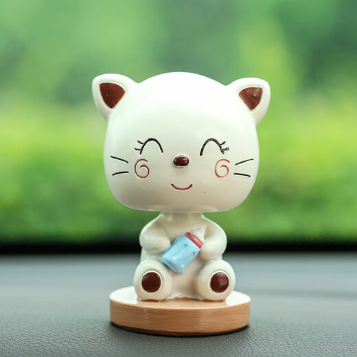 Молонг (Molong) Cat Creative Interior Shaking Head Head Ornament Coremercord Car Украшение.