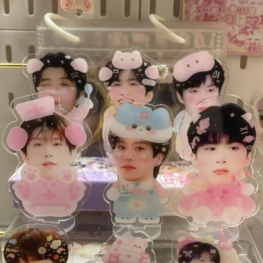 Mu yunyao fan chengcheng cartoon süße Form Desktop-Ornamente Anhänger Einzigartige Doppelschicht-Design-Fans MUSS HAVE 9