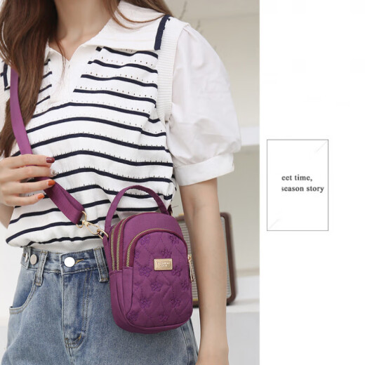 NUEVA Fashion Crossbody Bags Pe Small Bolse for Women Mini Bolso de mano Bag Borded Borded Mobile Bag Versátil