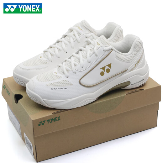 
YONEX Yonex Badminton Shoes Men and Women's Cushioning Anti-Slip Sports Shoes SHB470CR Platinum 41