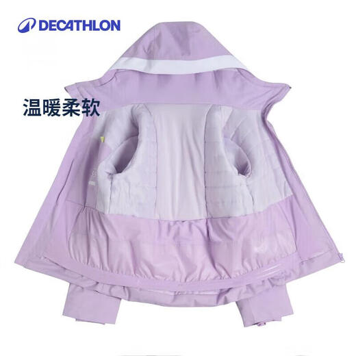 Decathlon Children's SKI550 Outdoor Warm Ski and Snowboard Wear Purple 100 4666102