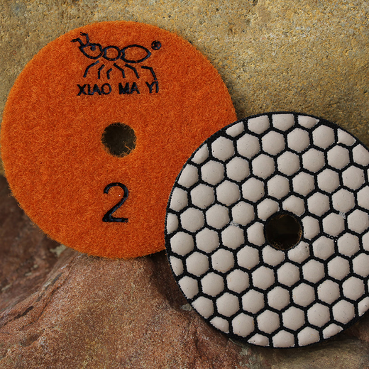 Chuxin Little Ant Dry Polishing Tablet Marble Stone Polishing Tablet Angle Grinder Saw Blade Dry Polishing Tablet Sticking Disk Grinding Ceramic Tile Grinding Tablet Diameter 100/1# 10 Pieces Packed with Sticking Disk