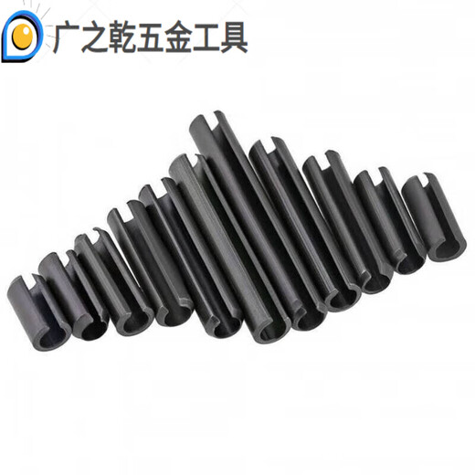 Junmo elastic cylindrical pin 65 manganese steel positioning pin stainless steel split pin black elastic pin set box hollow pin small set 3456