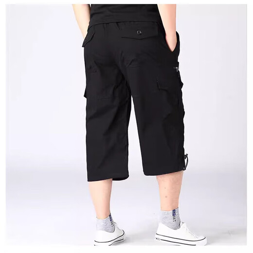 Sommer Camouflage Work Shorts Herren losen lockerer Legly-Sportsport-Baumwollmitte Trendy Marke Kumpelhose Dunkelgrau