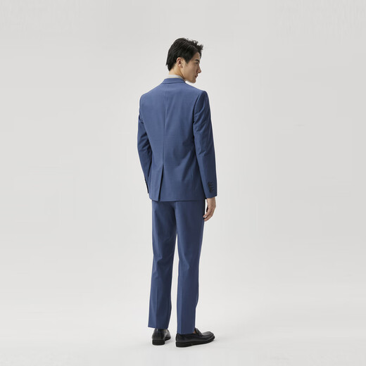 K-Boxing Men's Wear (K-Boxing) Sheep Wool Business Formal Fit Spring and Autumn Suit Men | HSFT1906 Mineral Blue A M