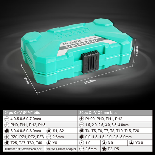 Baogong (Pro'skit) Baogong SD-9857M à cliquet multifonctionnel Small Counderinginving Set Oploper Mobile Téléphone Mobile Télevilleur 57-en-1 RÉPARATION RAYNET TONGUSY SET (Réglage vers l'avant)
