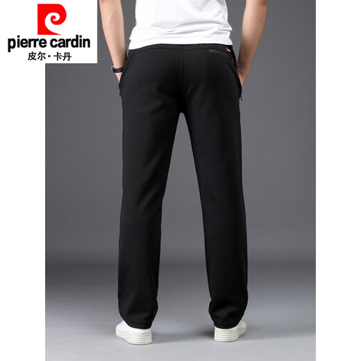 Pierre Cardin Frühlings- und Herbst -Herren -Sporthosen Baumwolle Großgröße Lose Straight Casual Hosen plus fett gestrickte Baumwoll -Jogginghose Nadel 9928 Grau (Frühlings- und Herbststil) XL