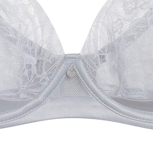 Ai Meng ropa interior para mujeres pequeños senos pequeños recolectados de encaje sexy sujetador am17a761 clásico negro 80a