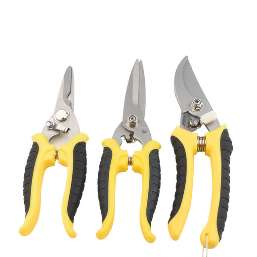 Baolian Electrician Scissors Electronic Wire Stripping Scissors Multifunctional Trunking Scissors Iron Scissors Industrial Aluminum Buckle Ceiling Plastic Scissors Single Color 7 Inch_Electronic Scissors