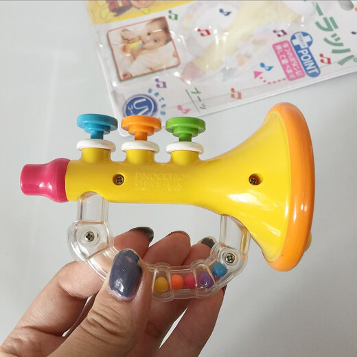 Dilani Baby Trompete Spielzeug 6 Monate alt kann saugen, blasen, Baby Little Play Hand-Ringing Klingeltonfarbe Rassel-Musik Wandteppich + Lenkrad