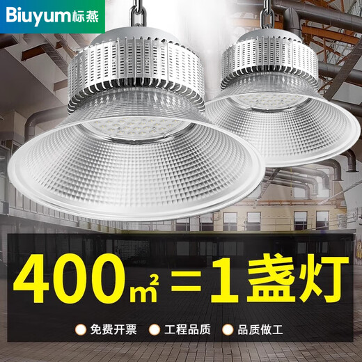 Biuyum led industrial and mining lamp factory lamp factory chandelier workshop lighting lamp warehouse lamp high power hanging chain industrial lamp 300w white light