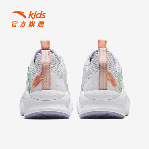 ANTA Children's Sandals Universal Big Children's Shoes 2025 Summer New Overbearing Frame Shoes Sports Shoes Baotou Beach Sandals Girls White/Yangxu Purple-6 38