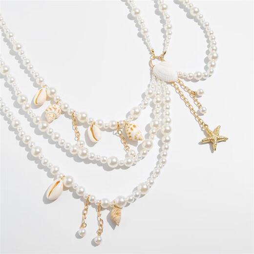 Shantou Lincun Conch Starfish Imitation Waist Chain Women's 2025 Summer Fashion Versatile Internet Celebrity Seaside Travel Vacation Photo Accessories Gold