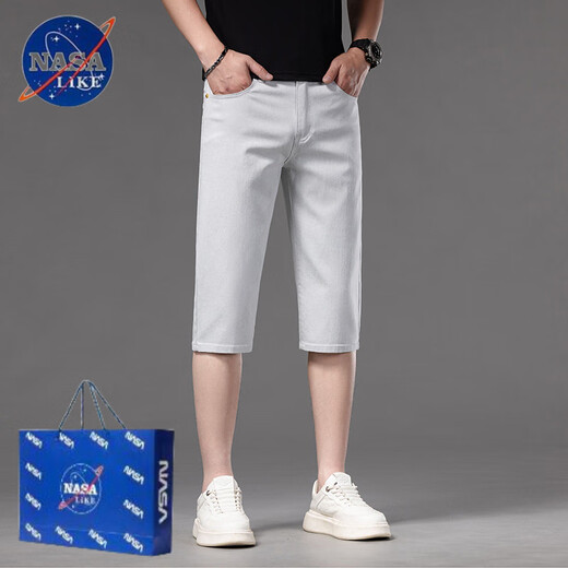 Nasalike2025 Sommer Neues dünne Freizeitgebäudehose Kleine Straight-Pin-mittlerer Hose 679-Black 38
