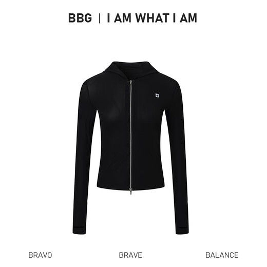 
HEYTOPBBG [Tennis Series] Cold Slim Sports Jacket Yoga Clothes for Women in Summer Outdoor UV Sun Protection Clothes Obsidian Night M