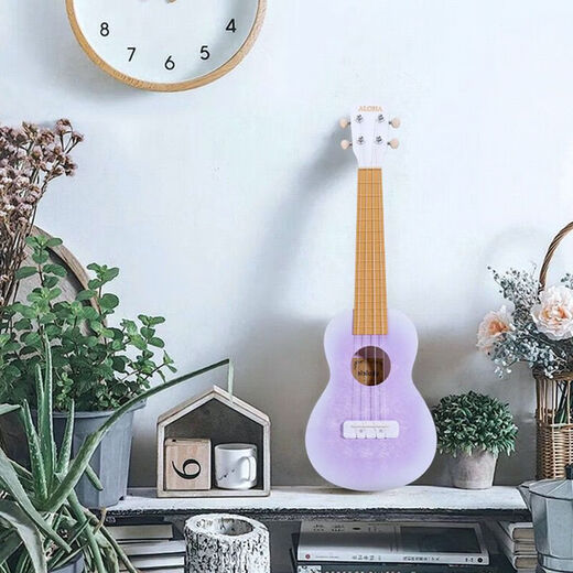 Ibanez23寸尤克里里ukulele可弹奏乐器小吉他礼物尤克里里冰花高级配色 23寸冰花紫