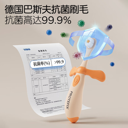 Dinosaur Doctor (ProteFix) Brosse à dents pour enfants 1-3-6 ans Brosse de dents de dents de bébé Brosse de dents de bébé brosse à dents de 1 à 2 ans Brosse à dents bébé