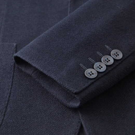 Shanshan autumn and winter men's suit jacket heavyweight thickened sheep wool skin-friendly warm business casual simple single suit top