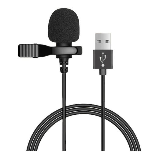 Aodemao lavalier microphone wired 3.5mm laptop desktop computer type-c network conference game live broadcast with goods noise reduction USB chest microphone USB microphone (computer use) 3 meters