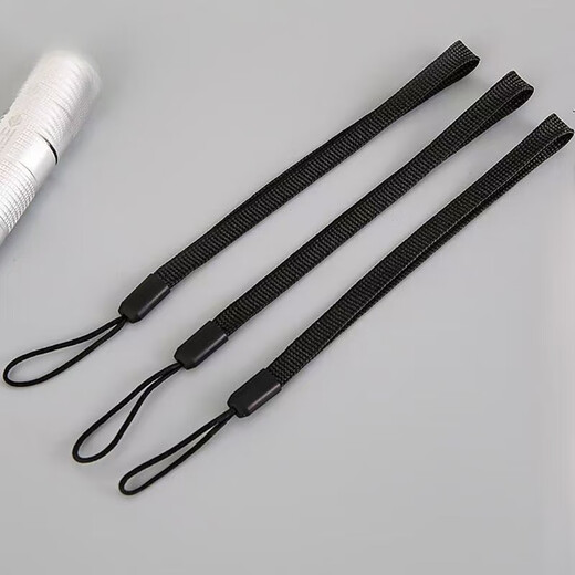 2025 new mobile phone lanyard, photo lanyard, flashlight lanyard, selfie stick lanyard, smartphone lanyard, black five-pack