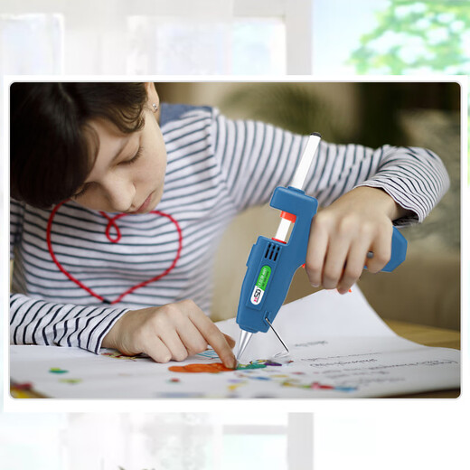 Hot melt glue hot melt glue gun household DIY handmade 7mm glue stick 20W hot melt glue gun non-drawing universal type SD-A601 hot melt glue gun 20W long thin mouth