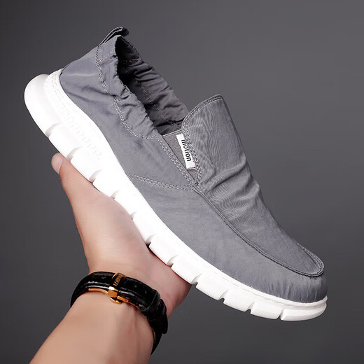 Los nuevos zapatos de lona de primavera de Hailan Home para 2025 bajo la casa de Shanghai Home Men's Casual Shoes for Men son transpirables y funcionan viejos 881 Negro 39