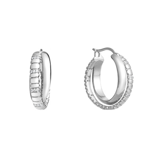 Arsis celebrity style free matching snake bone double layer earrings, women's simple and versatile earrings as a gift for your girlfriend