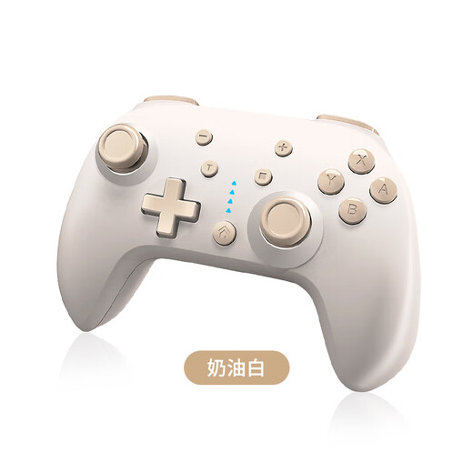 Oloy switch game controller colorful wireless bluetooth vibration gyroscope somatosensory pc computer Nintendo universal pro handle children girls ns game mini mini hand cream white