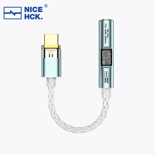 NICEHCK Original NK1 MAX Adapter Cable Original Headphone Type-C Small Tail HiFi Audio DAC Decoder Amplifier Cable CX31993+MAX97220 Dual Chip NK1 MAX Try NK1MAX-Mint Green + Computer Adapter