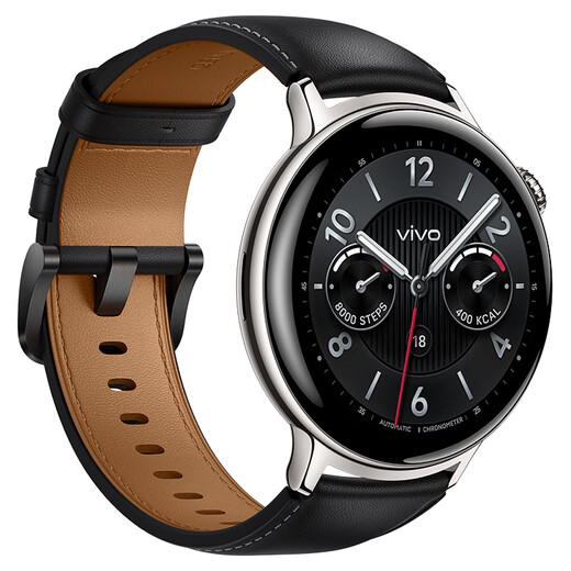 VivoWATCH 5 eSIM version, stainless steel, all-weather heart rate and blood oxygen monitoring blood pressure function, new Blue River operating system, iOS cross-system compatible smart watch