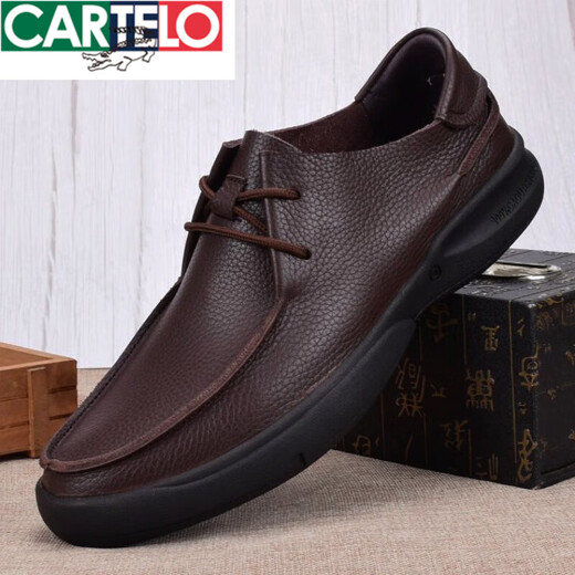 
Katile Crocodile Light Luxury Single-layer Leather Shoes Breathable Soft-Faced Leather Business Casual Leather Shoes Men's Genuine Leather Top Layer Cowhide Large Size Men's Shoes New Product Black 9912 39