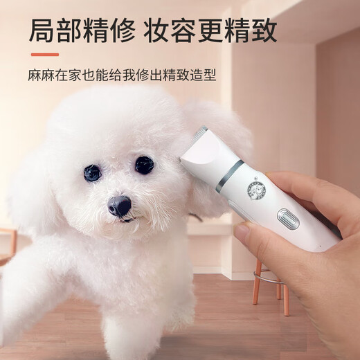 Laiwang Brothers pet four-in-one multi-functional shaver for dogs and cats, shaving feet, nail polishing, electric clippers, trimming and shearing, two-in-one electric clippers white (rechargeable)