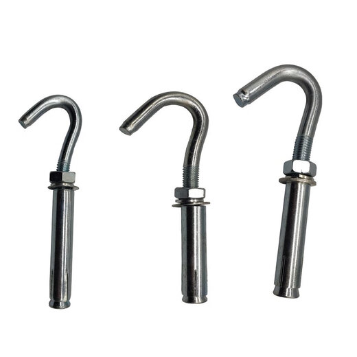 Konvexe Gürtelhaken Expansionsschraube Gürtelhaken verzinkt erweiterte Expansion Haken Expansion Haken Expansion Haken Expansion Haken ziehen Explosionshaken Expansion Bolt M10*15054 Löcher 14mm