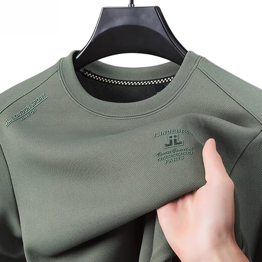 
Hengyuanxiang men's sweatshirt 2025 autumn and winter plus velvet thickened cotton lock warm trendy inner top high-end men D687 gray plus velvet M 165 recommended 90-120Jin [Jin equals 0.5 kg]