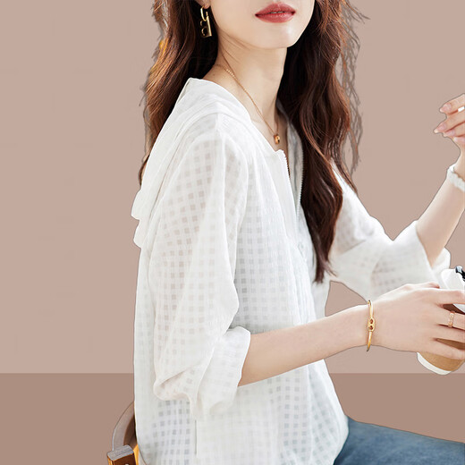 Hengyuanxiang 2025 Summer New Women's Sun Защита Одежда для защиты от солнца.