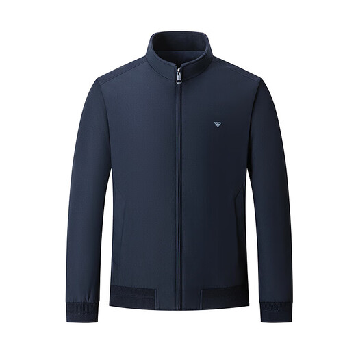 Septwolves jacket men's jacket autumn stand collar three-proof dark texture jacquard thin cotton graphene warm and comfortable skin-friendly men's clothing