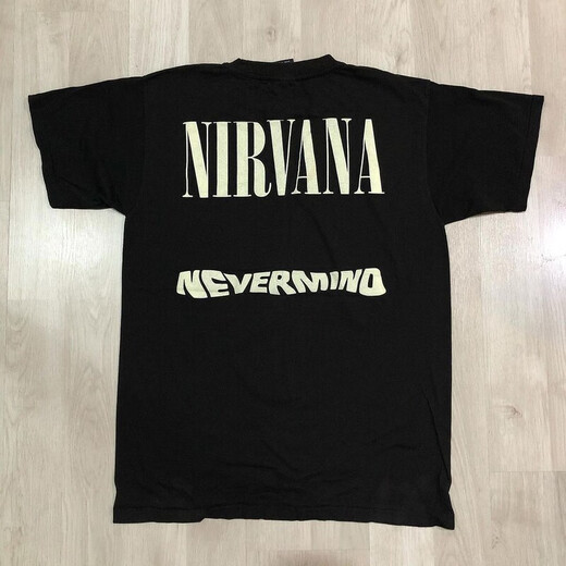 Nirvana Nirvana Angel Rock Band Vintage American Retro Men and Women Shoreteeded Street Trend Foot Han-21-679-Black S (обычная модель)