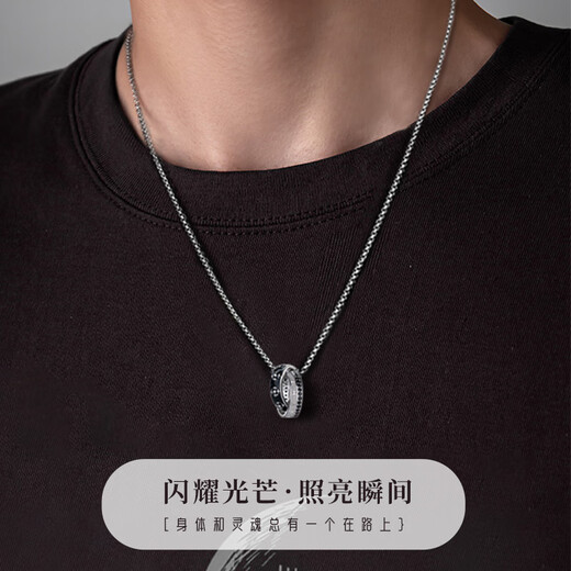 Qlady Knight Necklace Men's Trendy 2025 New Boys Silver Pendant Accessories Valentine's Day Birthday Gift for Boyfriend