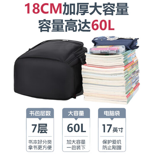 Huili Schoolbag Backpack Estudiantes de secundaria de secundaria