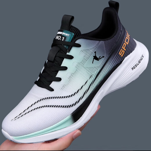 Rickey Jordan Ricky Jordan Brand Broken-Size Men's Shopers Sneakers's Summer Breatable Shock-Shock Shoping Zapatos para correr suaves Solas de viaje RESISTANTES Men QD826 Lanju [Estilo de malla] 38