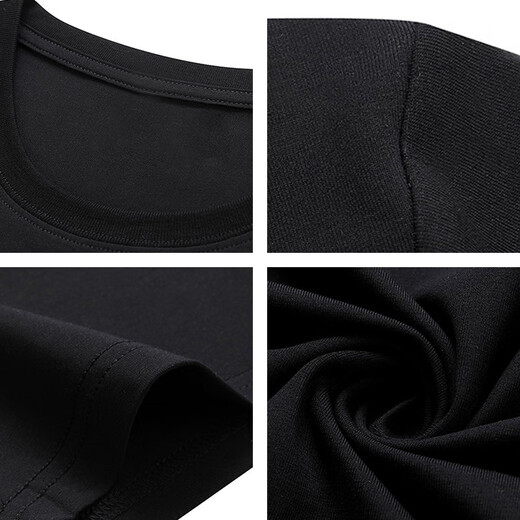 GENIOLAMODE Semir Group short-sleeved T-shirt men's solid color basic loose casual pure cotton five-quarter sleeve comfortable trendy brand versatile T-shirt