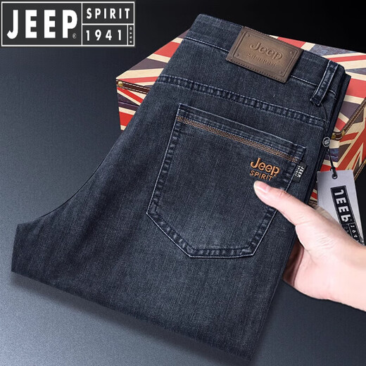 Jeep Spirit Jeep Jeep Jeans для мужского лета Thin Thin 2025 Новый средний средний размер