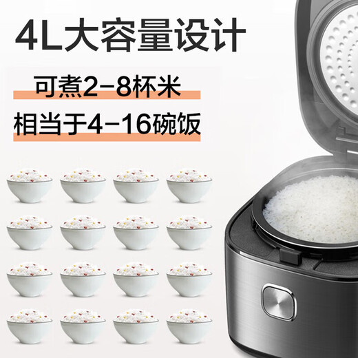 苏泊尔（SUPOR） 电饭煲家用3-4个人电饭锅4-5人柴火饭4升大容量蓝钻球 3-5人SF40FC9734L 3L